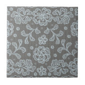 Spitzemuster, Blume Vintage 6 Fliese (Vorderseite)