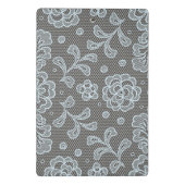 Spitzemuster, Blume Vintage 6 Mini Klemmbrett (Rückseite)