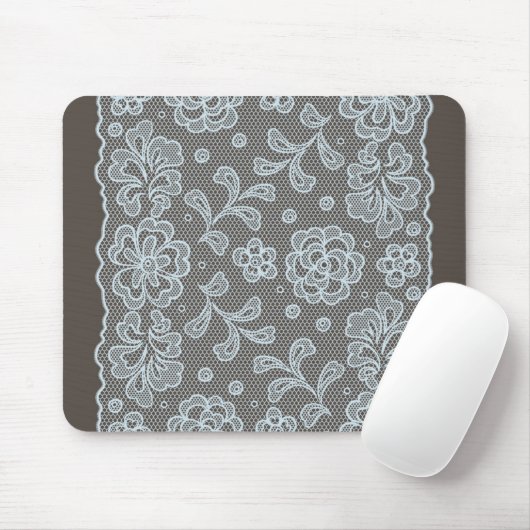 Spitzemuster, Blume Vintage 6 Mousepad (Mit Mouse)