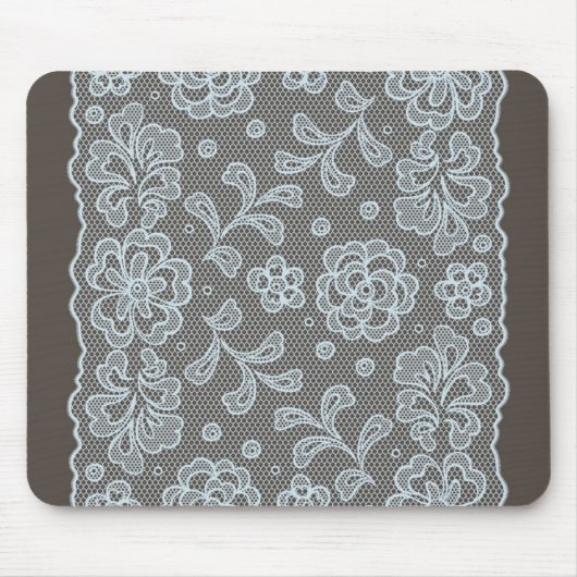 Spitzemuster, Blume Vintage 6 Mousepad (Vorne)