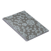 Spitzemuster, Blume Vintage 6 Notizblock (Rechte Seite)