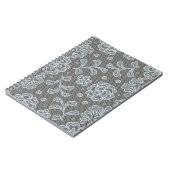 Spitzemuster, Blume Vintage 6 Notizblock (Linke Seite)