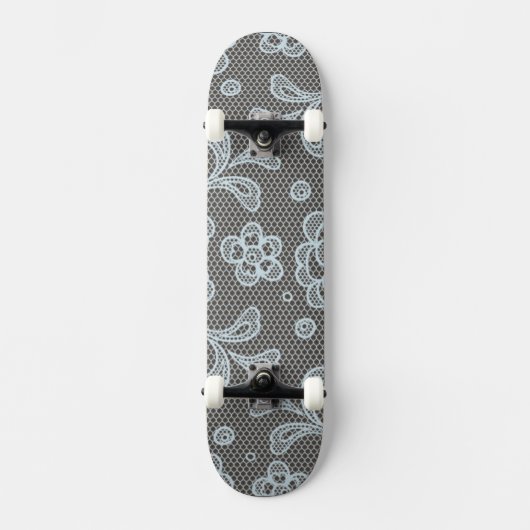 Spitzemuster, Blume Vintage 6 Skateboard (Vorderseite)