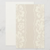 Spitzemuster, Blume Vintage 7 Briefpapier (Vorne/Hinten)