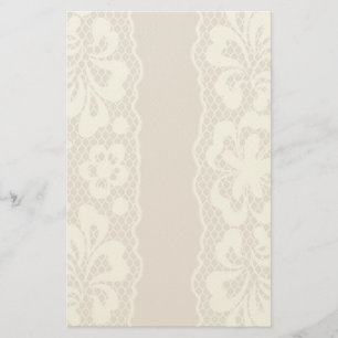 Spitzemuster, Blume Vintage 7 Briefpapier