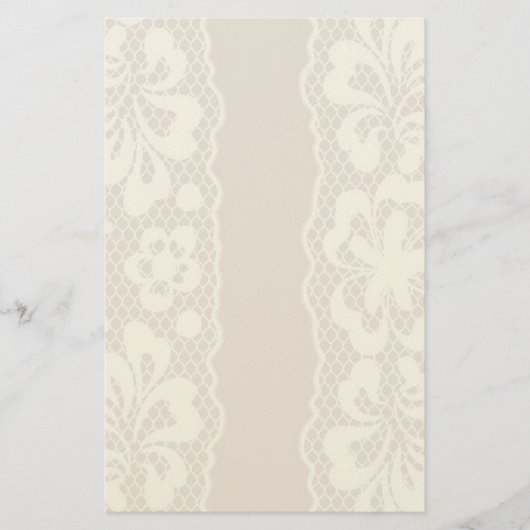Spitzemuster, Blume Vintage 7 Briefpapier (Vorderseite)