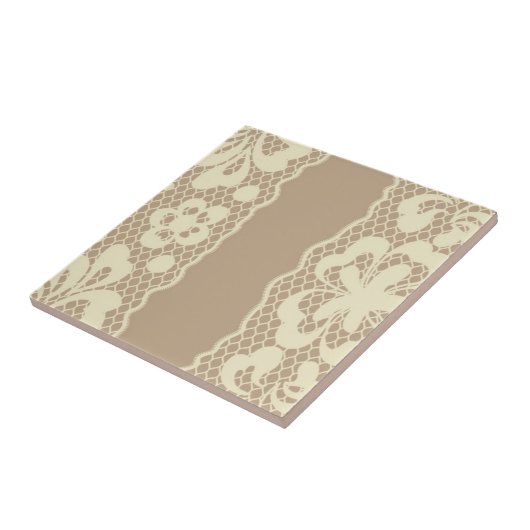 Spitzemuster, Blume Vintage 7 Fliese (Seite)