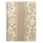 Spitzemuster, Blume Vintage 7 Notizblock (Vorderseite)