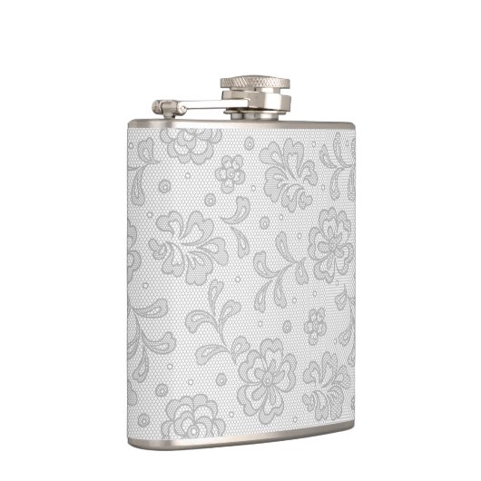 Spitzemuster, Blume Vintages 1 Flachmann (Rechts)