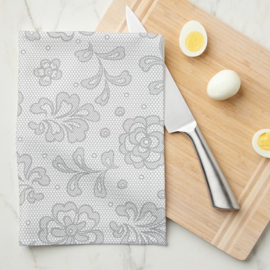 Spitzemuster, Blume Vintages 1 Handtuch (Viertel Falte)