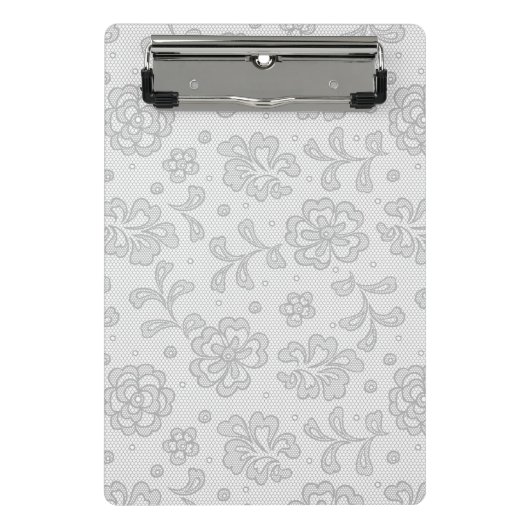 Spitzemuster, Blume Vintages 1 Mini Klemmbrett (Vorderseite)