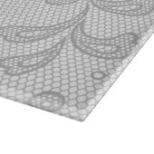 Spitzemuster, Blume Vintages 1 Schneidebrett (Ecke)