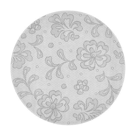 Spitzemuster, Blume Vintages 1 Schneidebrett (Vorderseite)