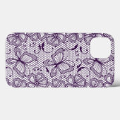 Spitzemuster mit Schmetterlingen Case-Mate iPhone Hülle (Rückseite (Horizontal))