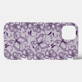 Spitzemuster mit Schmetterlingen Case-Mate iPhone Hülle (Rückseite (Horizontal))