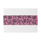 Spitzemuster mit Schmetterlingen Einladungsbanderole (Rückseitenbeispiel)