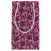 Spitzemuster mit Schmetterlingen Kleine Geschenktüte (Vorderseite)