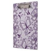 Spitzemuster mit Schmetterlingen Klemmbrett (Links)