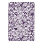 Spitzemuster mit Schmetterlingen Mini Klemmbrett (Rückseite)