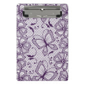 Spitzemuster mit Schmetterlingen Mini Klemmbrett (Vorderseite)