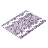 Spitzemuster mit Schmetterlingen Notizblock (Linke Seite)