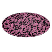 Spitzemuster mit Schmetterlingen Schneidebrett (Ecke)