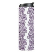 Spitzemuster mit Schmetterlingen Thermosbecher (Nach links gedreht)