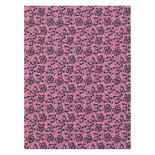 Spitzemuster mit Schmetterlingen Tischdecke (Vorderseite)