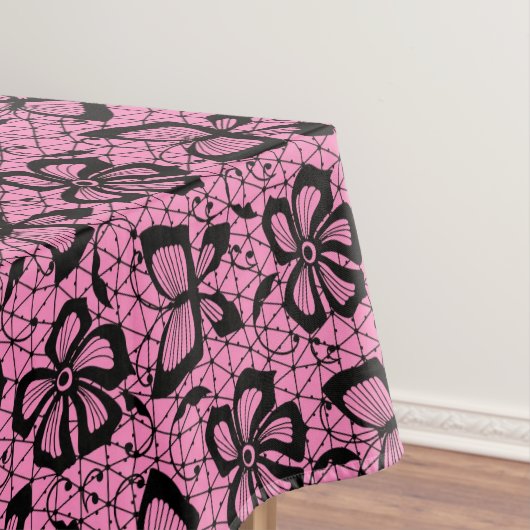 Spitzemuster mit Schmetterlingen Tischdecke (Beispiel)