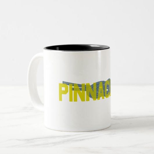 Spitzen Abbildung 8 Klettern Zweifarbige Tasse (Vorderseite Links)