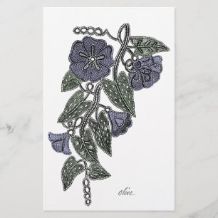 Spitzen-Blume 2 Briefpapier