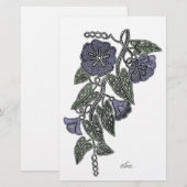 Spitzen-Blume 2 Briefpapier (Vorne/Hinten)