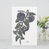 Spitzen-Blume 2 Briefpapier (Stehend Vorderseite)
