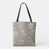 Spitzen-Blumenlook mit Perlenzentren Tasche (Rückseite)