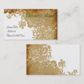 Spitzen- Blumenmuster Visitenkarte (Vorne/Hinten)