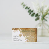 Spitzen- Blumenmuster Visitenkarte (Stehend Vorderseite)