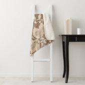 Spitzen Delikatessen: Weißes Stoffkunst Sherpadecke (Beispiel)