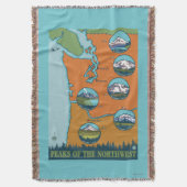 Spitzen des Nordwestens - 5 verschiedene Berge Decke (Vorderseite Vertikal)