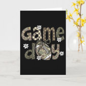 Spitzen-Fußball-Kokette-Bogen-Tarnung Kariert Ga Karte (Gelbe Blume)