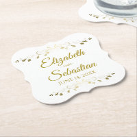 Spitzen- Goldmit filigran geschmückte elegante