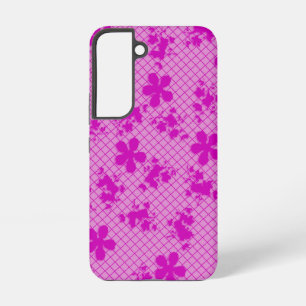 Spitzen-Hot-Pink-Blumen-Samsung-Galaxy-S6, robust Samsung Galaxy Hülle