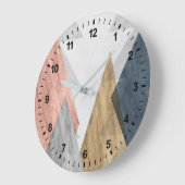 Spitzen II Große Wanduhr (Winkel)