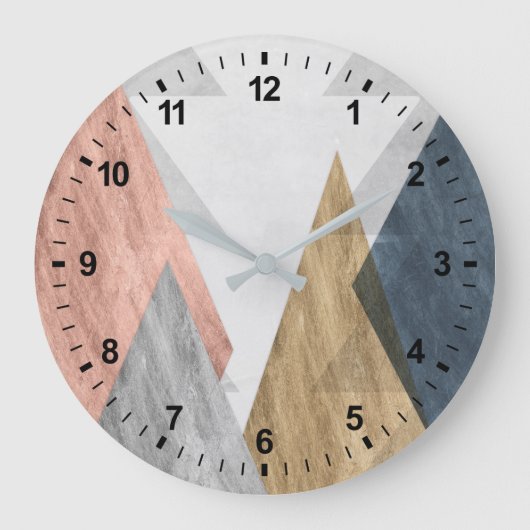 Spitzen II Große Wanduhr (Vorderseite)