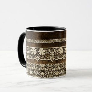 Spitzen im Vintage-Stil Tasse