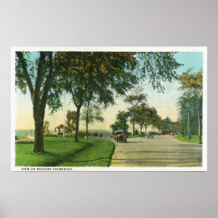 Spitzen-Insel-Ansicht des Kürbis-Griffs Poster