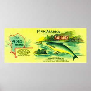 Spitzen-Lachse können LabelGerard Punkt, AK Poster