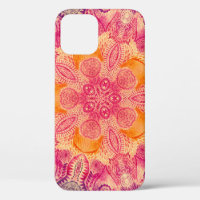 Spitzen-Ornament Mandala: Rundes Aquarelldesign