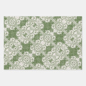 Spitzen-Papierblätter Geschenkpapier Set (Vorderseite)