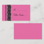 Spitzen-Platzkarte (Fuchsia) Platzkarte (Vorne/Hinten)