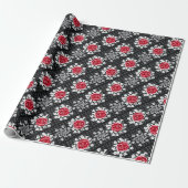 Spitzen-Rose Goth Heavy Metal Geschenkpapier (Ungerollt)